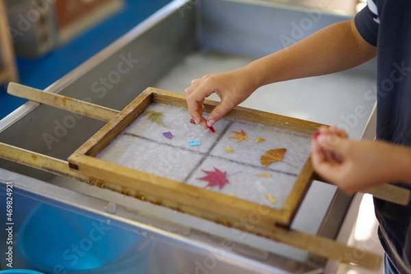 Obraz 越前和紙の紙漉き体験