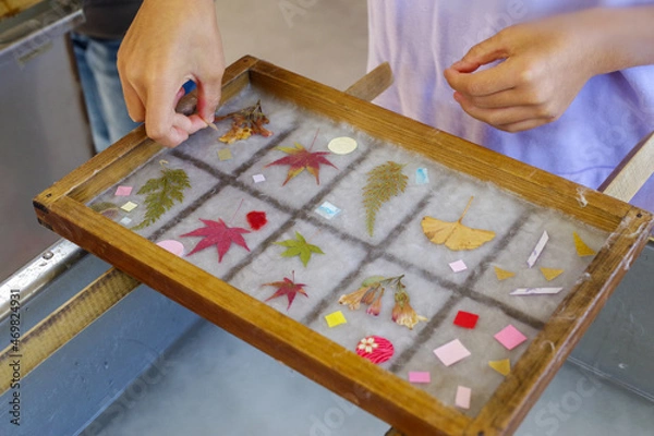 Obraz 越前和紙の紙漉き体験