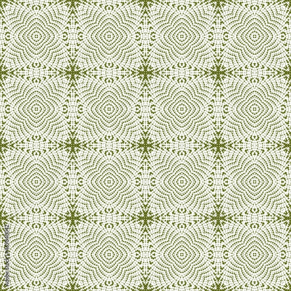 Fototapeta Abstract seamless pattern with various shapes. Geometric pattern for fabric. Textile background.