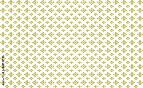 Fototapeta 背景素材　シンプルな花菱のパターン柄