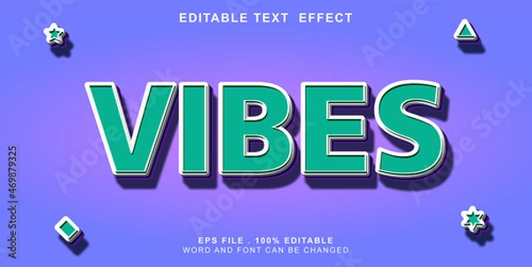 Obraz text-effect-editable-vibes