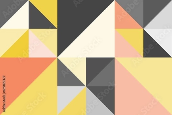 Obraz Minimal simple mosaic geometric colorful artistic background wallpaper design pattern