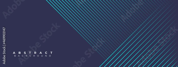 Fototapeta Blue lines background design. modern background using line art style . vector illustration