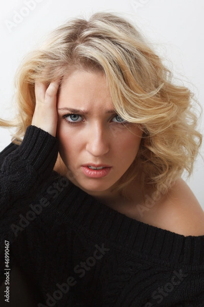 Obraz sadness young girl