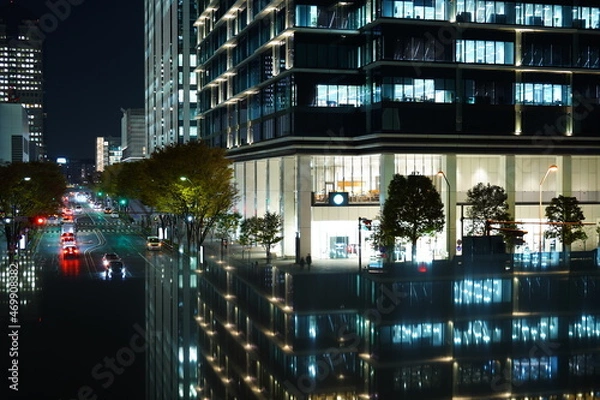 Obraz 横浜みなとみらいのビル夜景