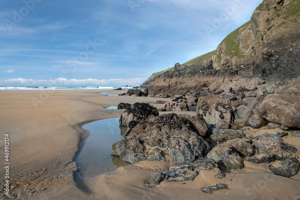 Obraz Perranporth beach Cornwall