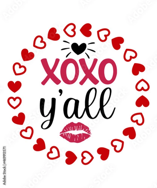 Fototapeta Valentines Svg Bundle, Valentines Svg, Valentines Day Svg, Love Svg, Be My Valentine Svg, Valentine Design for Shirts