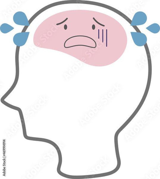 Obraz SOSを出している脳