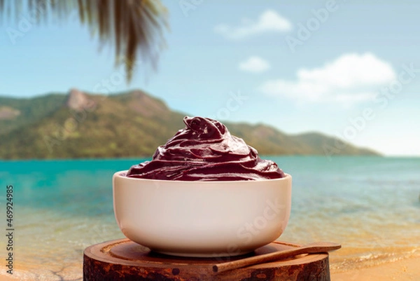 Obraz Acai bowl on tropical beach