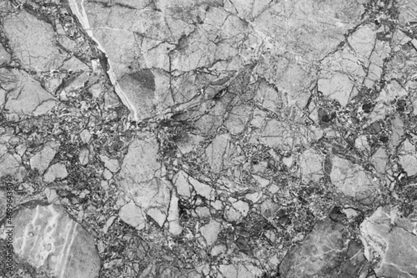 Obraz Black and white marble patterned texture background