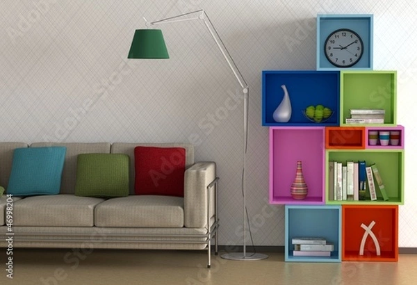 Fototapeta Buntes Regal