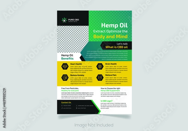 Obraz Modern corporate Business flyer design, Polygon and triangle shape used for a business flyer or poster layout, technology flyer, corporate banners, posters and leaflet. triangle layout