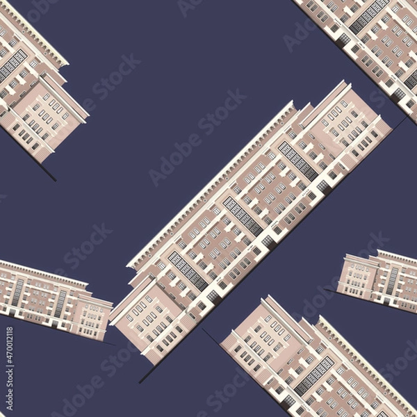Fototapeta Seamless Architect Pattern