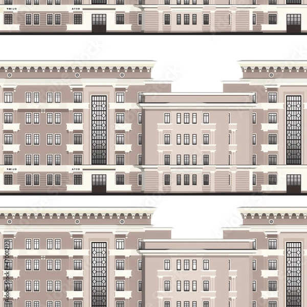 Fototapeta Seamless Architect Pattern