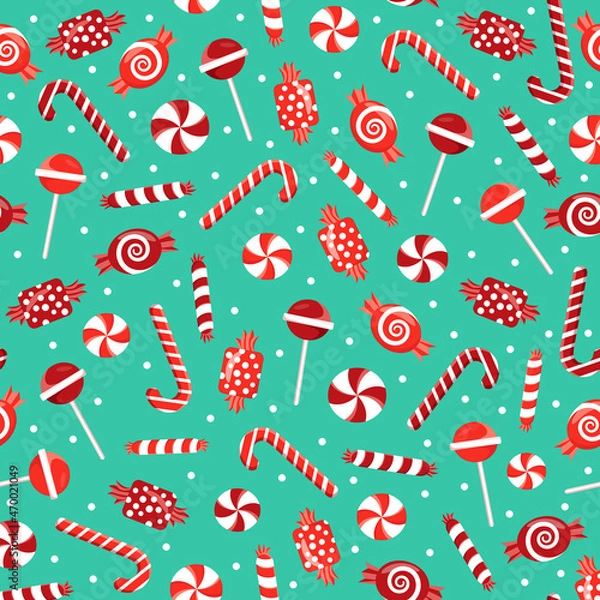 Obraz Christmas Kitty Patterns