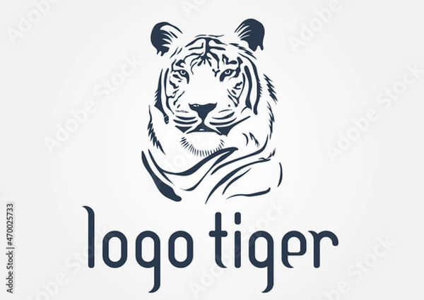 Obraz tiger logo vector ( head) 