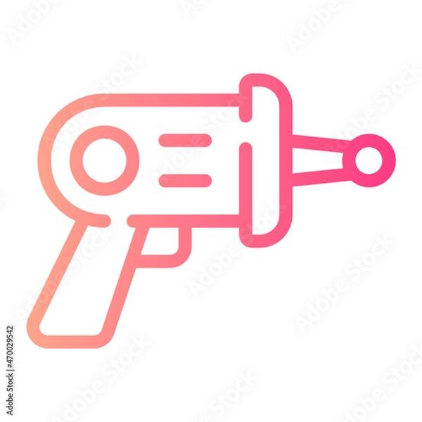 Fototapeta space gun gradient icon
