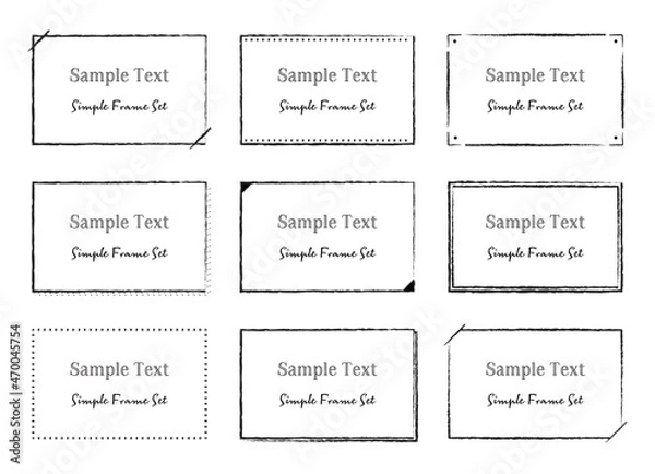 Obraz シンプルな使いやすい四角枠3