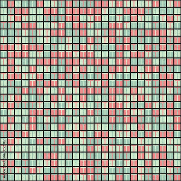 Fototapeta Abstract Geometric Pattern generative computational art illustration