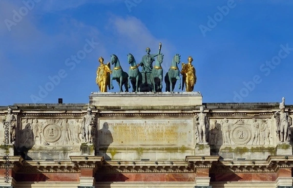 Obraz arc de triomphe du carrousel 
