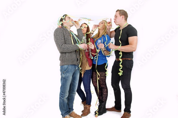 Obraz Luftschlangen und Sekt