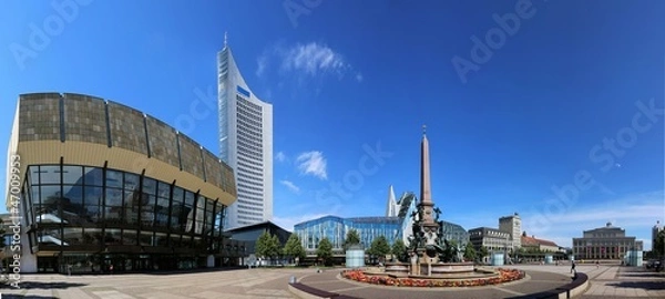 Obraz Lipsk - Panorama miasta