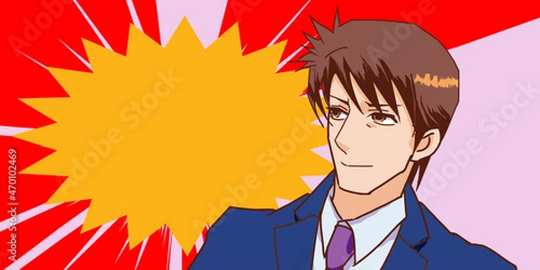 Obraz ビジネスマン　フレーム　集中