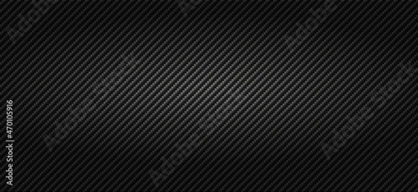Obraz Nice dark carbon fibre background pattern design. Subtle gray lines of strong light weight woven fabric. Bulletproof material