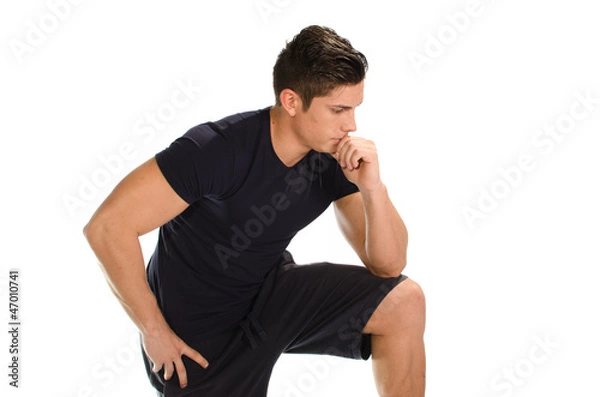 Obraz Muscular man thinking