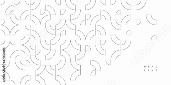 Obraz Abstract geometric technological background. Vector creative design.