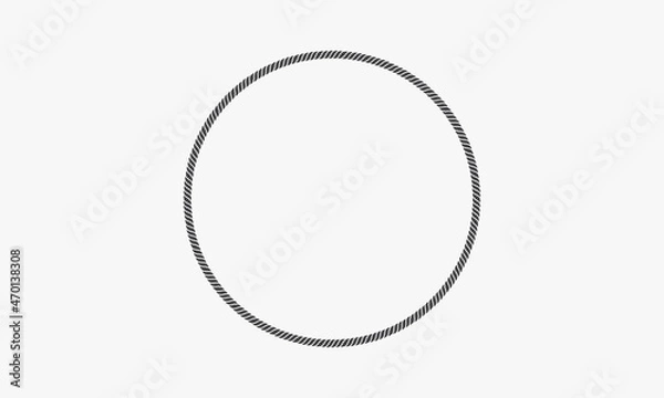 Obraz abstract circle icon rope isolated on white background.