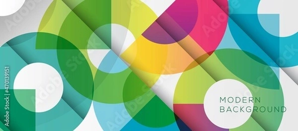 Obraz abstract vector background colorful relistic shadow design good for event backdrop