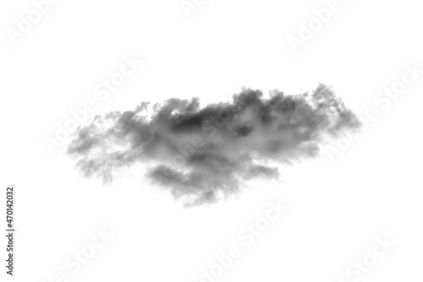 Fototapeta Collections of separate white clouds on a black background have real clouds. White cloud isolated on a black background realistic cloud. white fluffy cumulus cloud isolated cutout on black background.