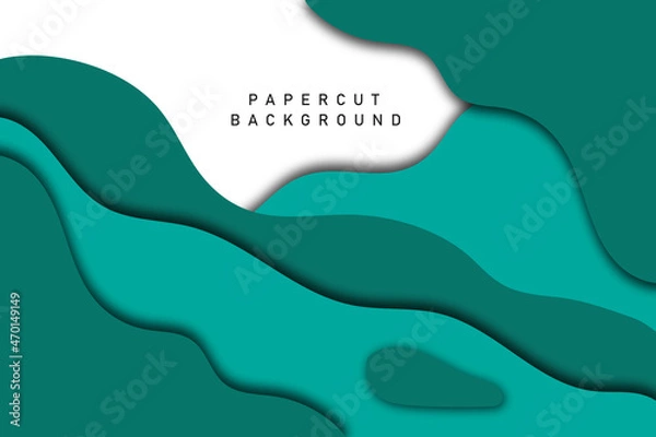 Fototapeta Papercut background| abstract background| Papercut pattern template