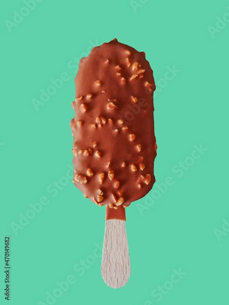 Obraz ice cream stick on greenery background