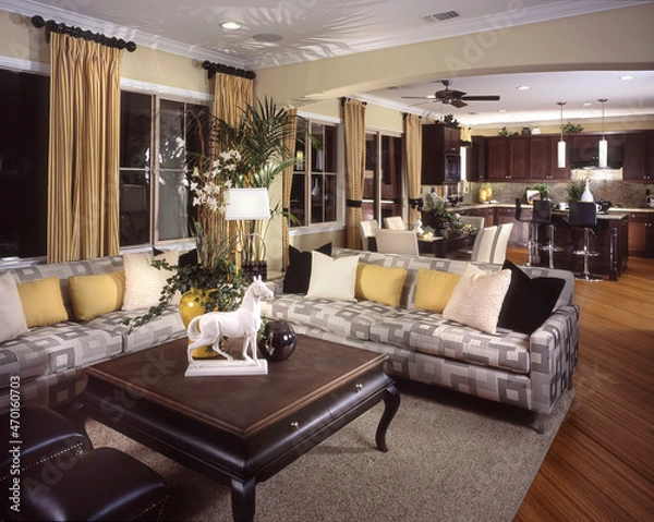 Fototapeta House Living room Interior Design of Home