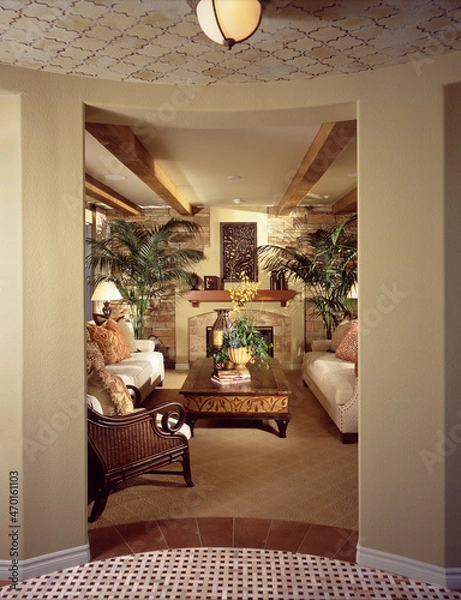 Fototapeta House Living room Interior Design of Home