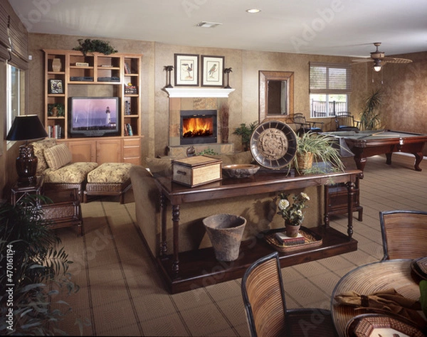 Fototapeta House Living room Interior Design of Home