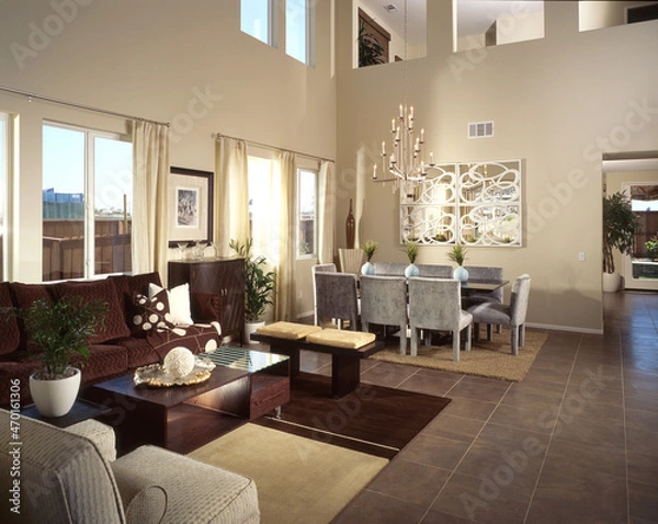 Fototapeta House Living room Interior Design of Home