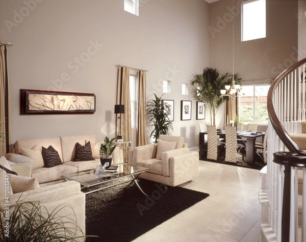 Fototapeta House Living room Interior Design of Home