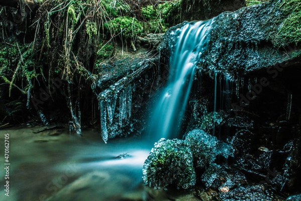 Fototapeta Waterfall Winter
