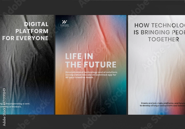 Obraz Kolorowy plakat gradientowy