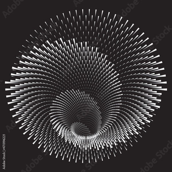 Fototapeta 3D Spiral Design Element. Background abstract image