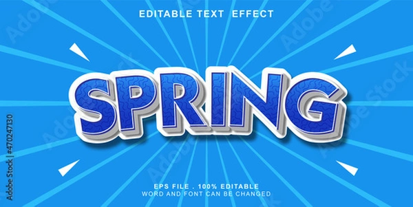 Obraz text-effect-editable-spring
