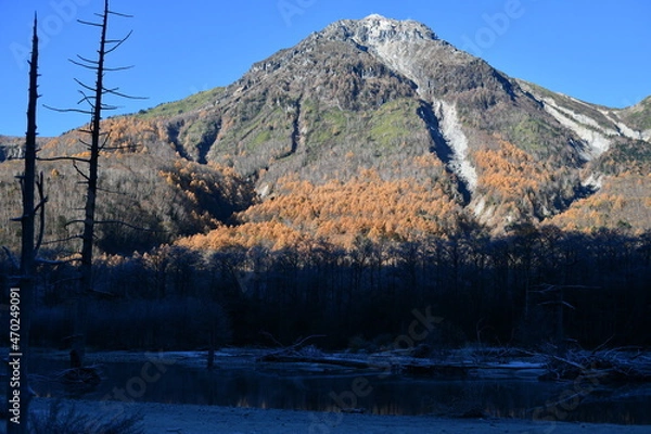Obraz 上高地風景 霞沢岳押出し