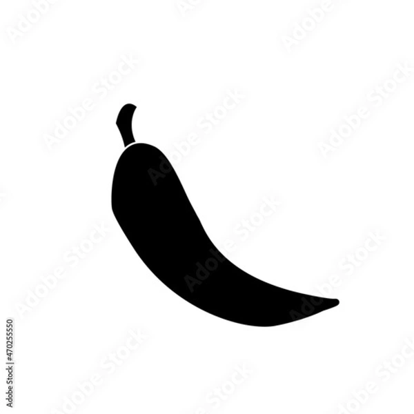 Fototapeta Chili pepper vector icon, spicy pepper vector icon