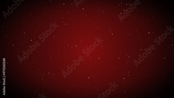 Obraz Christmas Red Background with Snowflakes.