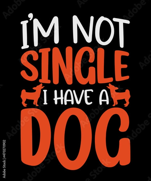 Fototapeta Dog t shirt design