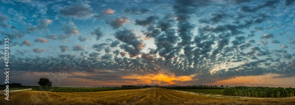 Obraz nuages, alsace, france