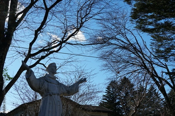 Obraz ⒒月、秋の軽井沢へ行ってきました、紅葉の葉も散り町は冬の準備中、